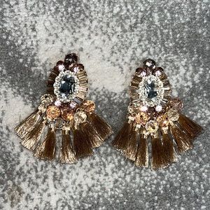 Oversized statement earrings